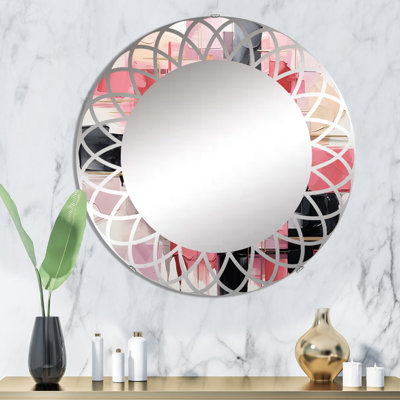 Miroir mural rond Fashion Glam