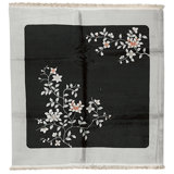 Hand Knotted Wool Area Rug in Black And Gray