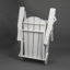 Chaise Adirondack pliante en PEHD avec porte-gobelet double, chaise de patio-1662336047