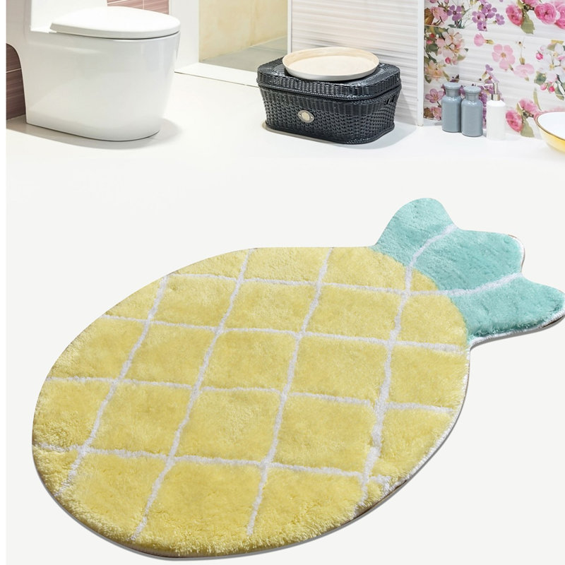 Tapis de bain en acrylique de haute qualité de 23,6 po x 39,4 po | 100% acrylique, hauteur des poils: 0,7 à 1,2 po | Antibactérien, antidérapant sous la surface, lavable en machine à 86 ° F | Fabriqué à la main, parfait pour les salles de bain élégantes et la sécurité