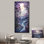 «Mauve Winter River Landscape Collage III», art mural paysage d'hiver