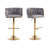 Swivel Adjustable Height Bar Stool Modern Velvet Barstool with Barrel Back Kitchen Island Counter Bar Chair with Golden Base-174205728-174205732