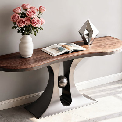 Nouvelle table d'entrée en noyer de style chinois