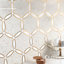 Carreau de mosaïque en marbre poli pour plancher et mur 9,52 po x 10,99 po Descent (0,73 pieds carrés / chaque)-57247376