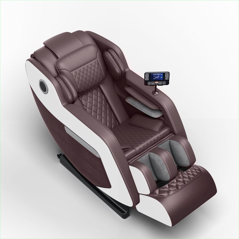 Fauteuil de massage en cuir polyuréthane blanc simple à assise simple pour la détente à la maison et au bureau