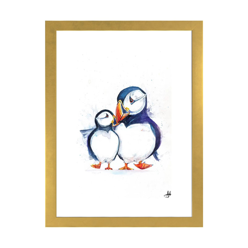 Animals, 32" H x 24" W x 1" D, Gold Framed Fine Art Paper
