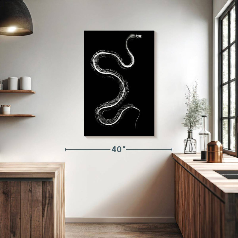 Brampt Snake Bones, 39" H x 26" W