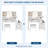 Vanity Desk with Sliding Mirror & Lights, White Makeup Table with Stool, Retractable Dressing Table with Charging Station, Hair Dryer Rack, Drawers & Storage Cabinet