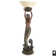 Lampe torchère déesse offrant une sirène