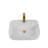 Bothwa Home Rectangular Countertop Ceramic Wash Basin (White Finish) CUPC Certified