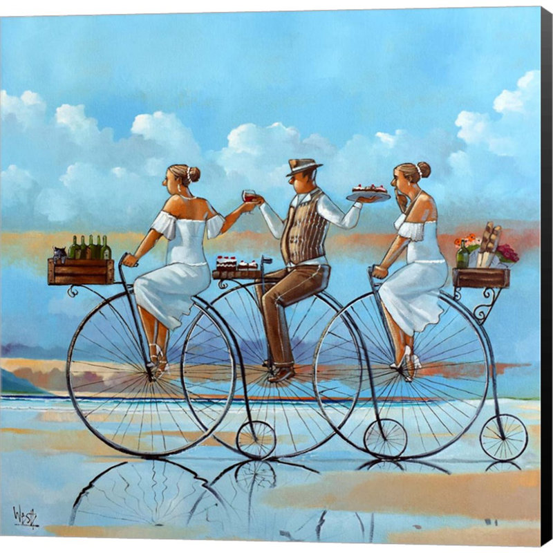 «Joy Ride IV» par Ronald West, peinture sur toile sans cadre