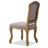 Bart 19'' H Linen Upholstered Oak Side Chair