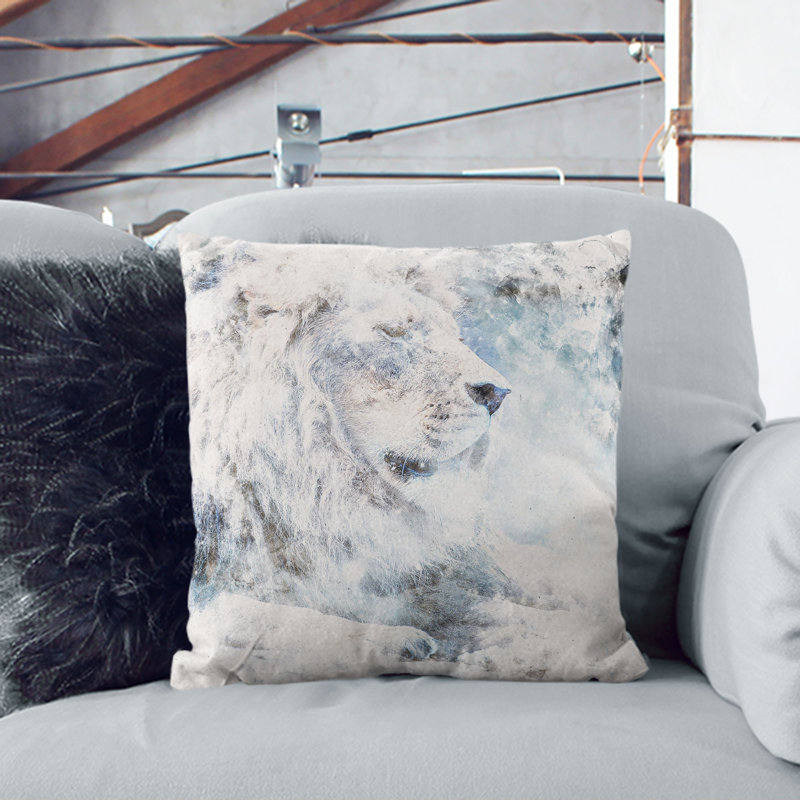 Square Throw Cushion, 40cm H x 40cm W x 15cm D
