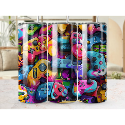 Choose Handmade Tumblers 591 mL Vacuum Insulated Stainless Steel (18/8) Travel Tumbler with Straw