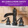 Widespread Bathroom Faucet with Drain Assembly