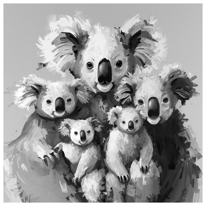 Tapis de bain Koala Family, L 24 po x L 17 po