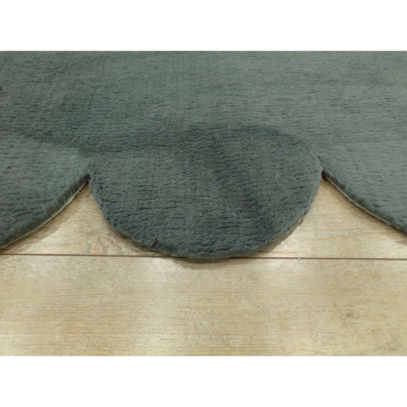 Plush Hall Carpet (2.6 x 6.6 ft), Dark Grey, 100% Polyester | 0.8 in Pile Height, Non-Slip Underside, Antibacterial & Anti-Allergenic, Machine Washable at 86°F | Perfect for Entryways & Living Spaces, Soft & Durable