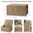 Handwoven Wicker Storage Basket with Flip-Open Lid, Large Basket for Bathroom, Living Room, Nursery, Natural-textured Seagrass-1695186346