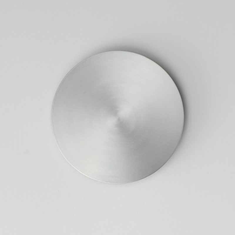 Alumilux Dish-Wall Sconce, Satin Aluminum