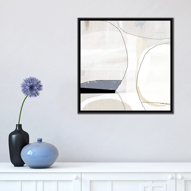 " Beholder I " by Sisa Jasper, 18" H x 18" W x 1.5" D, Black Framed Canvas, No Matte