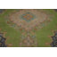 Tapis vert médaillon en laine vert 10 x 12