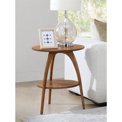 Atreu Three Leg End Table with Storage