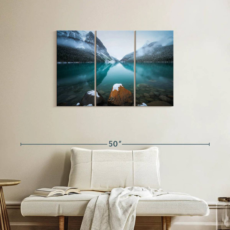 Alvord Foggy Lake Louise, H 24 po x l 38 po