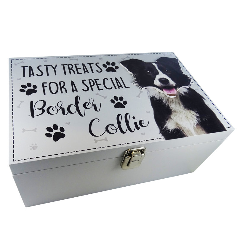 Border Collie Dog Treat Box Dempsey Decorative Box