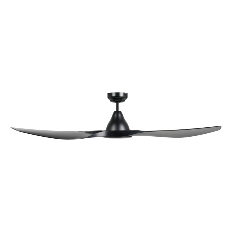 Lebo 132cm Ceiling Fan with LED Lights, Black