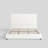 Upholstered Sleigh Platform Bed with Nailhead Trim Headboard-2083689009-2083689012