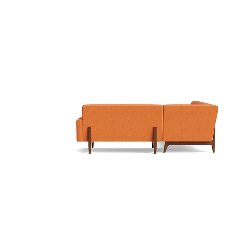 Tyler Sectional, Left Hand Facing, Performance Weave - Carrot