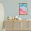 Toile flottante encadrée «Pink Surf Tide» par Nataly White-256394768-256394781