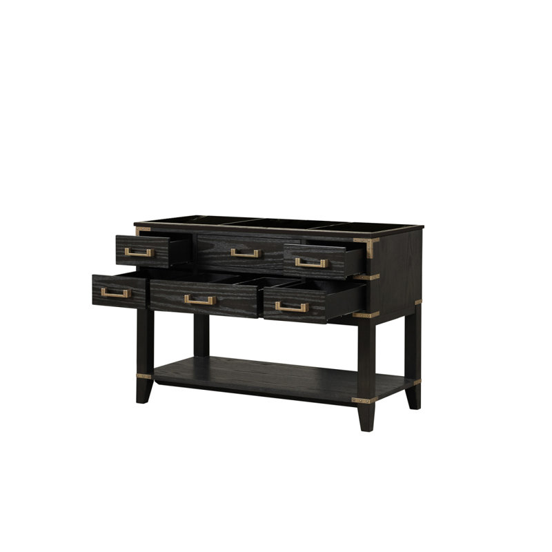 Meuble-lavabo simple en chêne noir 48 po X P 22 po D