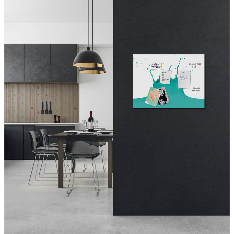 Magnetic Glass Photo Memo Board