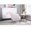 Fauteuil en sherpa moderne Mid-Century