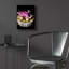 Art mural en verre épique «Flower Pot» par Dante Plata, 12 po x 16 po