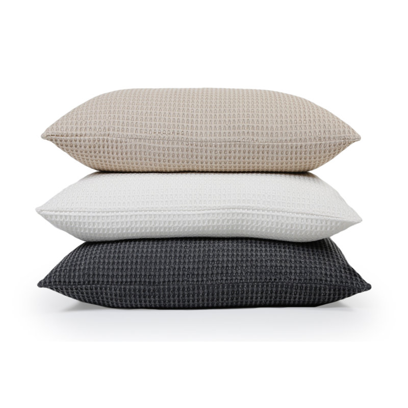 Zuma Lumbar Pillow Cover & Insert, Cream