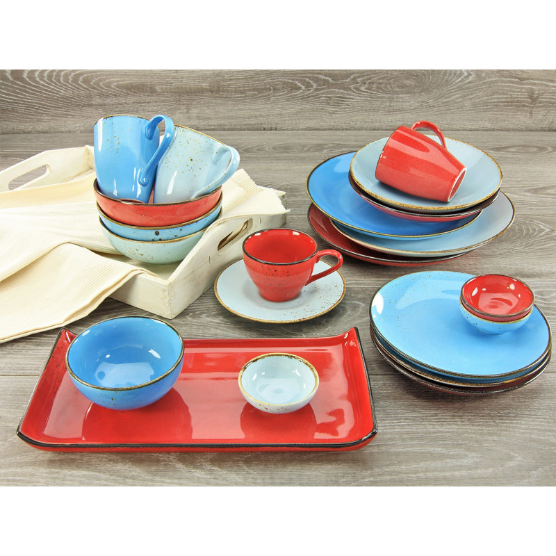 Nature 6 Stk. Suppenteller Nature Collection, Red
