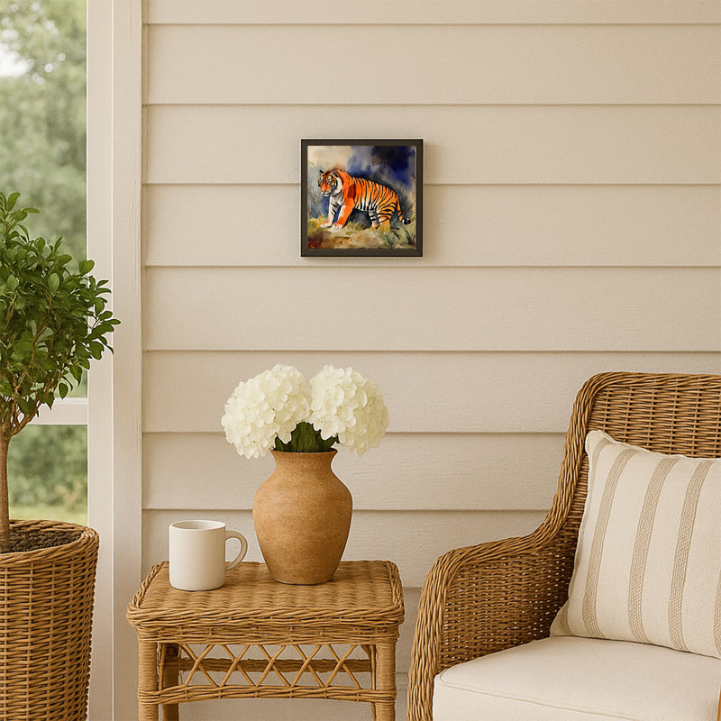 Bengal Tiger Framed Metal Print