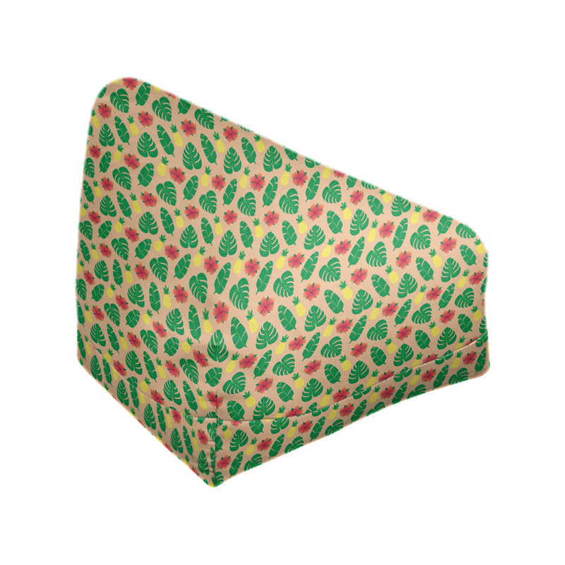 Fauteuil et housse de sac de pois tropical Kitterman, H 38 po x L 42 po x P 29 po, Housse de pouf, Orange / Vert