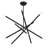 10 Light Black Medium Chandelier