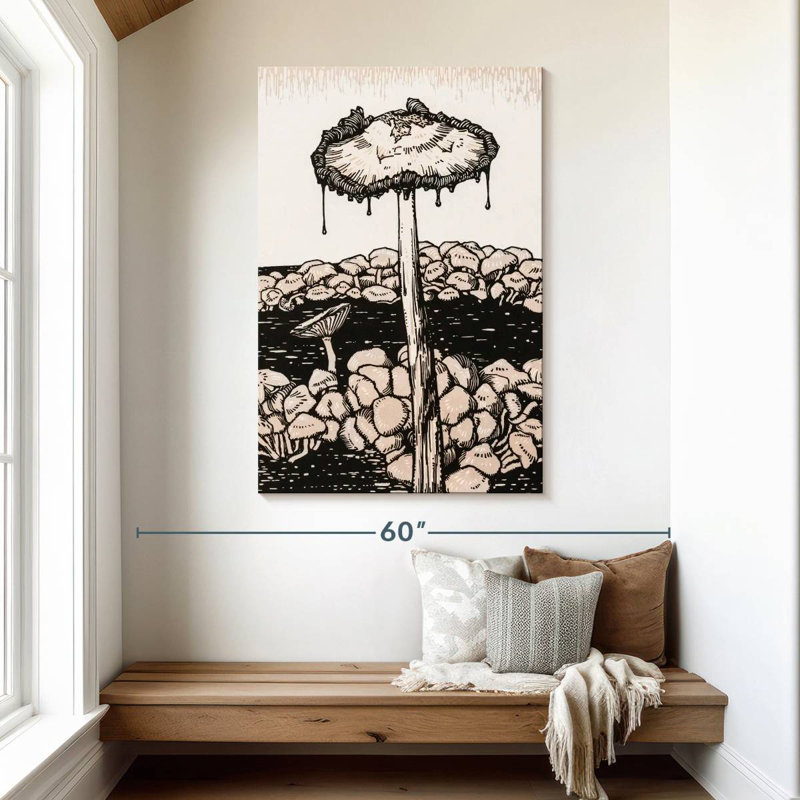 Yarlin Dripping Mushroom, 48" H x 32" W