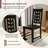 Dining Chair Set Of 4 With Rubber Wood Frame & Leaf-shape High Back For Kitchen-678294965-678294967