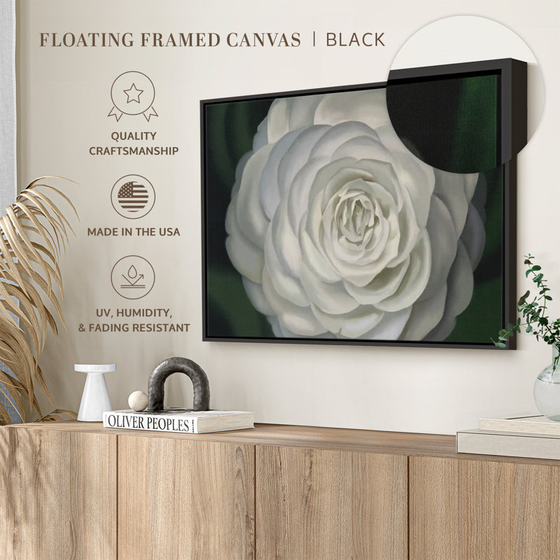 Floral et botanique «Camélia», H 29 po x l 43 po