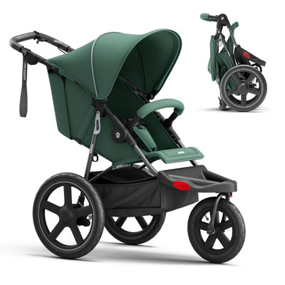 Adjustable Handlebar All-Terrain Frame Jogging Stroller For Babies & Toddlers