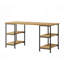Bureau, bureau en chêne doré