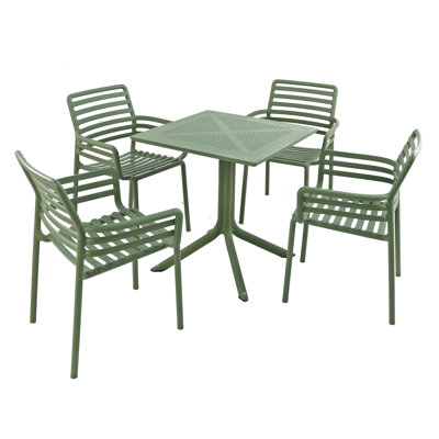 4 - Person Patio Dining Set with Square Table