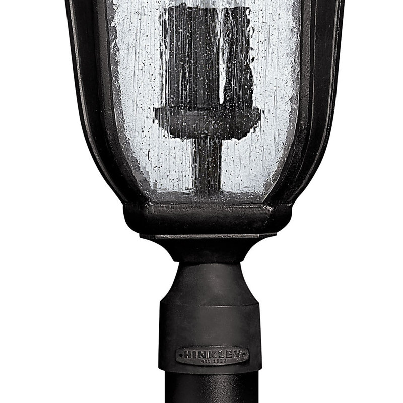 Trafalgar Large Outdoor 3-Light Post or Pier Mount Lantern, Museum Black, Incandescent, No
