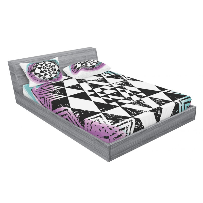 Microfiber Sheet Set, Queen Sheet Set + Fitted Sheet + 2 Pillowcases