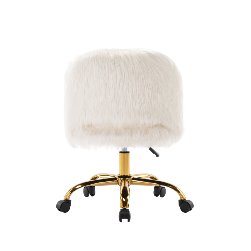 Polyester Blend Task Chair, White